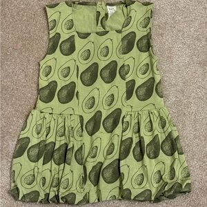 NWOT Kate Quinn Avocado Print Top, size 5T